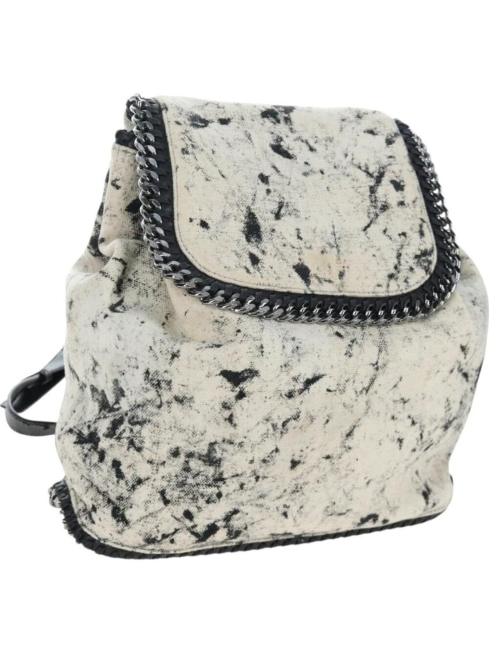 Stella MacCartney Backpack Canvas Beige Silver